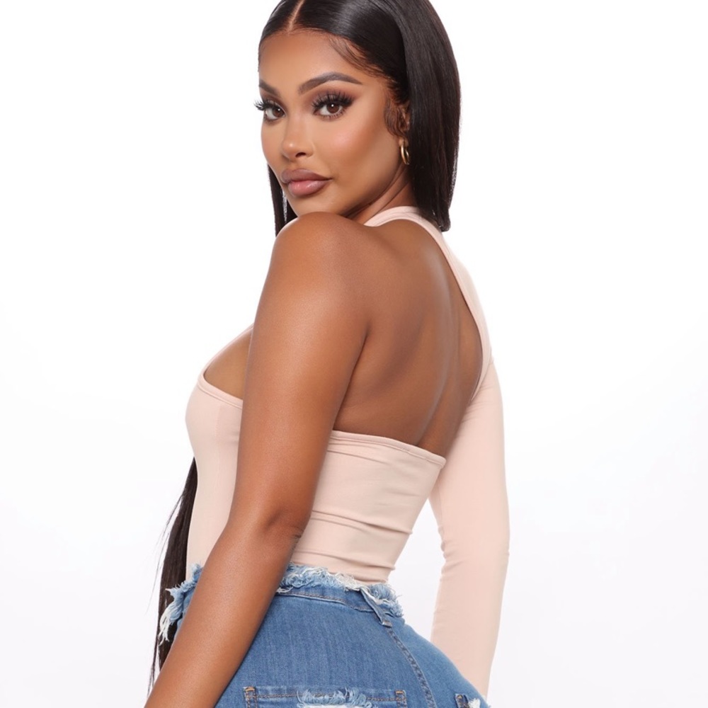Arms Around Me Bodysuit - Nude never worn